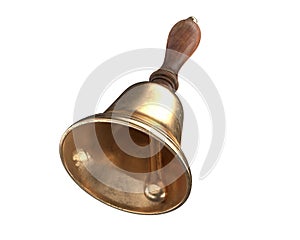 3D render of Hand Bell isolated on white