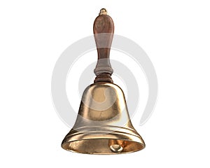 3D render of Hand Bell isolated on white