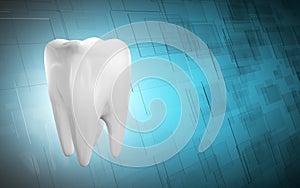 3d render  Human tooth