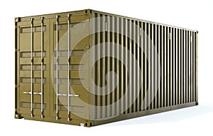 3d render illustration of a cargo container