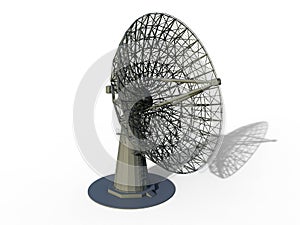 Communication satellite 3D render