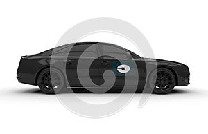 Side view - UBER Black car concept