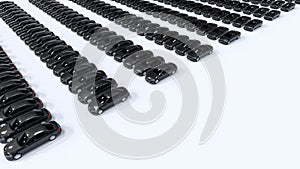 3D render image of limusines