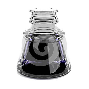 3d render of inkpot photo