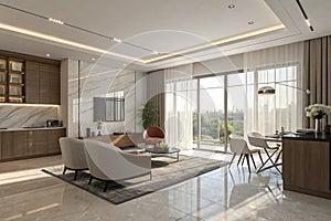 Renovation interior 3D render