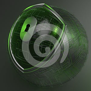 3d internet secuirty badge