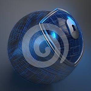 3d internet secuirty badge