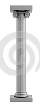 3d render of ionic column