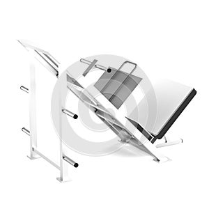 3d render of legpress