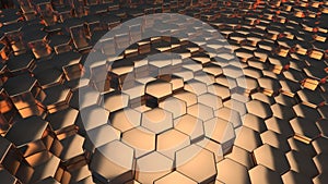 Luxury hexagonal abstract background