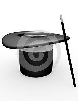 3d Render of a Magicians Hat