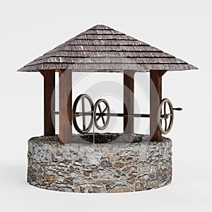 3D Render of Medieval Well