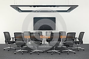 3d render - meeting room - office building
