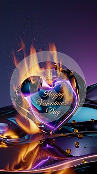 A 3D render of a mesmerizing piece of art capturing the essence of love and passion