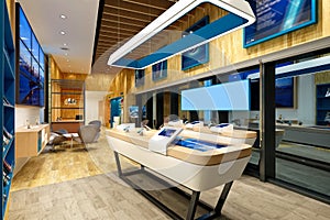 3d render of technology store