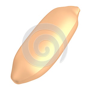 3d render of nut - peanut