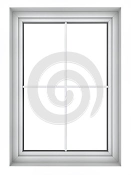 Plastic window frame