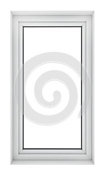 Plastic window frame