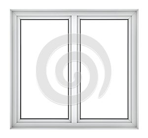 Plastic window frame