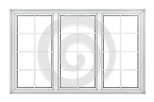 Plastic window frame