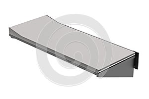 3d render of prison bed