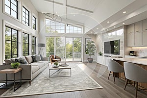 3D render of renovation interior