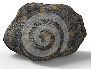 3d render of rock stone