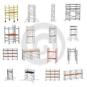 3d render of scaffolding set photo