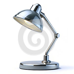 3D render study lamp isolated on white background