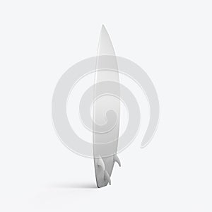 3D render of a surfboard on a white background