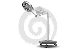 3d render of Surgical lamps