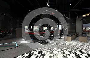 3d render of technology store