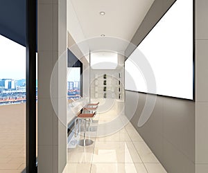 3d render of technology store