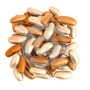 3d render of termite eggs