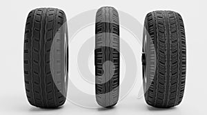 3D Render of Tyres
