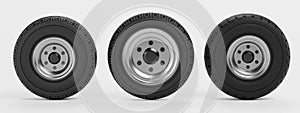 3D Render of Tyres