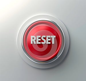 ed RESET button on grey background