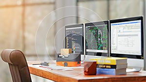 3D computer Generated image: Model of AGV in LAB