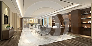 3d render of working room