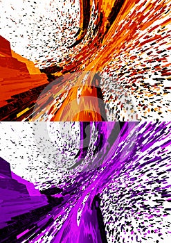 3D Rendered abstract backgrounds