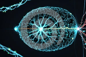 Abstract illustration of human brain