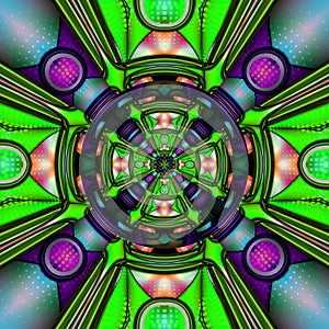 3D render combo pattern tile