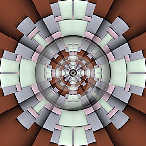 3D render combo pattern tile