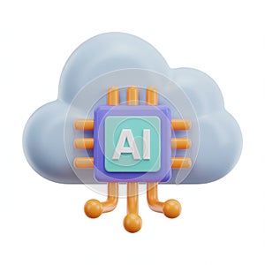 AI Cloud Computing Concept