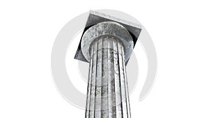 3d rendered illustration of three column photo