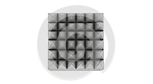 Abstract 3D Geometric Pyramid Grid Pattern