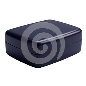 3d rendered sleek black rectangular object