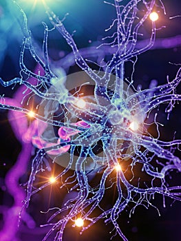 An active human nerve cell