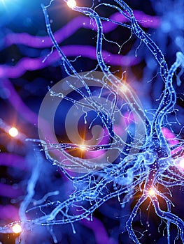 An active human nerve cell