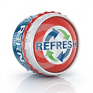 Refresh Icon 3D Rendering Vector Illustration isolated on white background